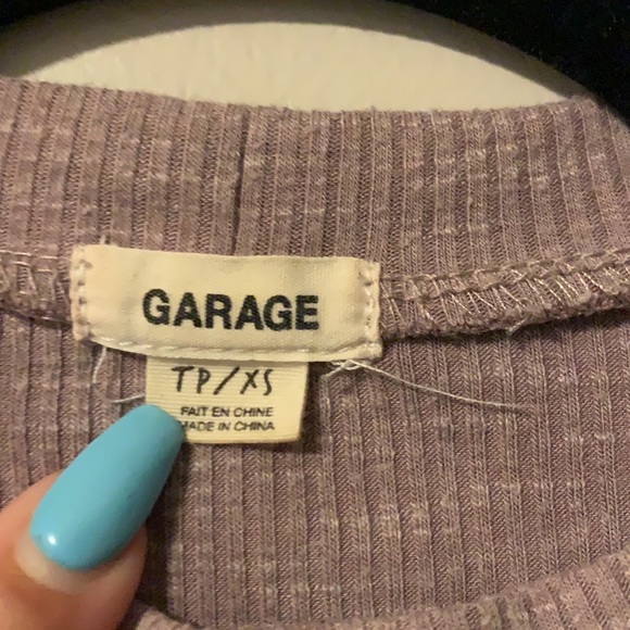 XS garage high neck cross front shirt - Picture 2 of 3